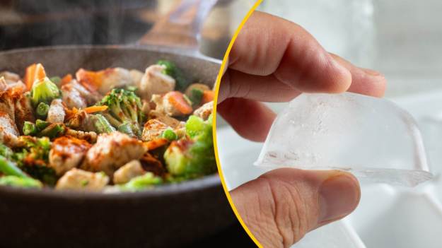 Dlatego ludzie wrzucają kostkę lodu na rozgrzaną..