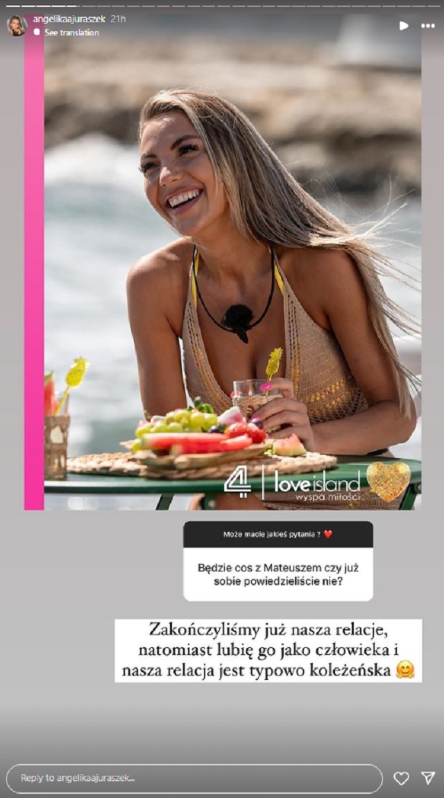 Angelika z Love Island 9 Instagram