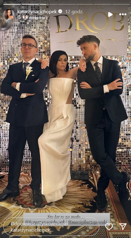 Katarzyna Cichopek w białej sukni na ślubie