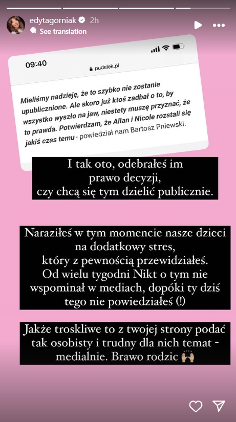 Eadyta Górniak na Instagramie