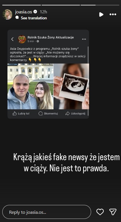 Joanna z Rolnik szuka żony Instagram