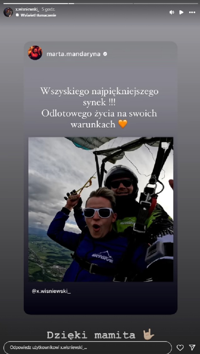 Marta Wiśniewska z synem